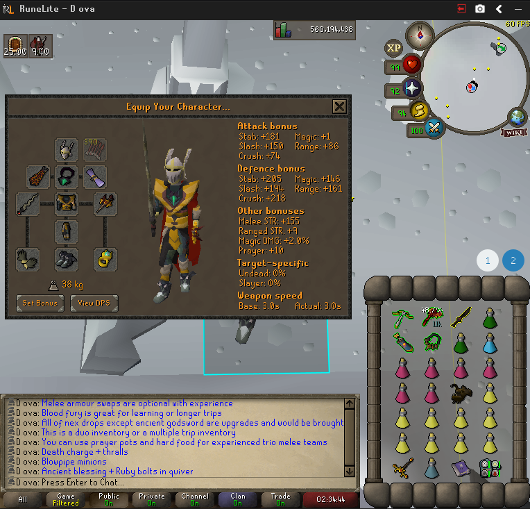 pre nex melee